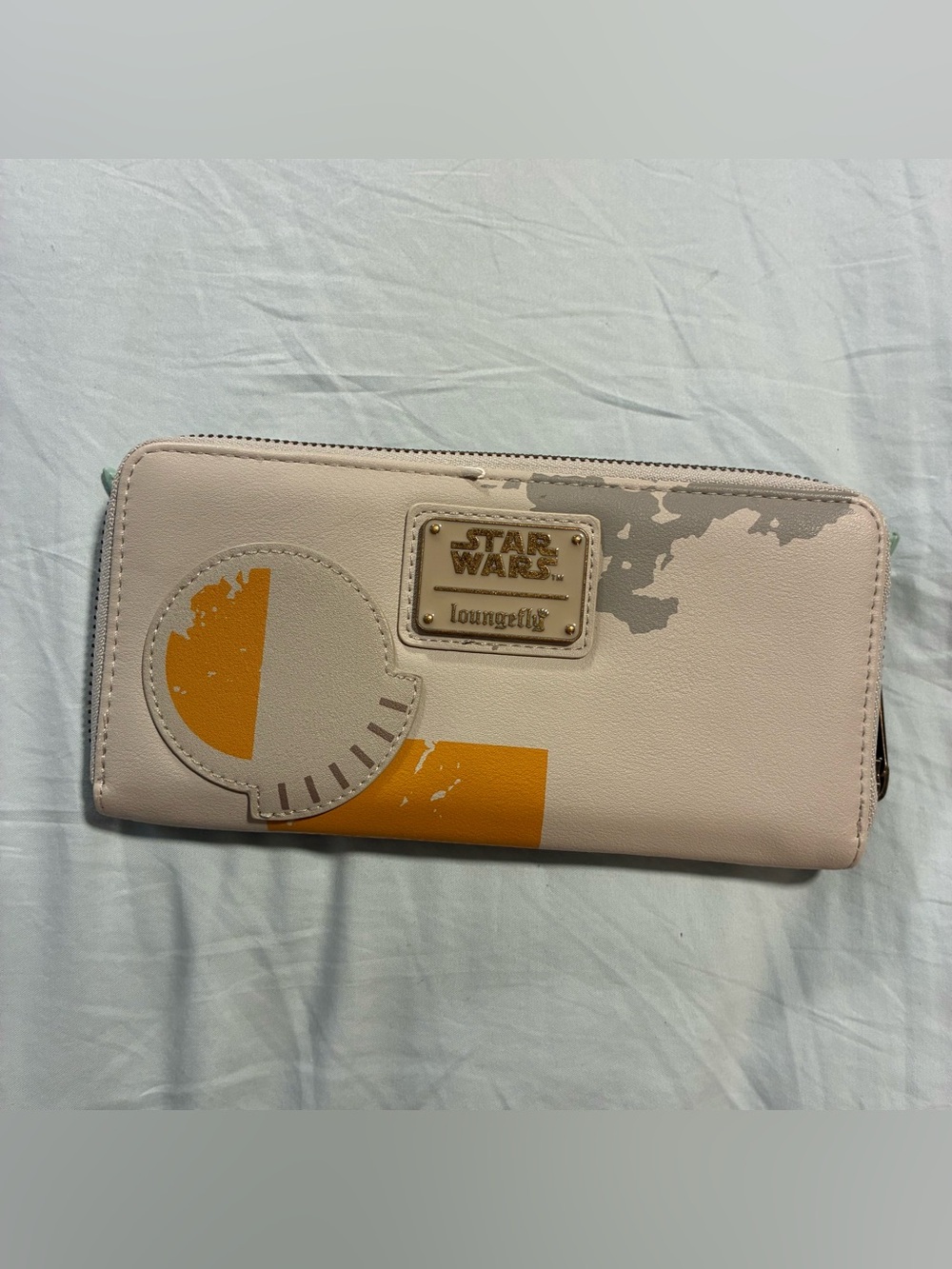 Loungefly Star Wars Pale Pink Wallet with Yellow Accents